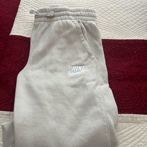 Nike Sweatpants - Boys - medium ; cream